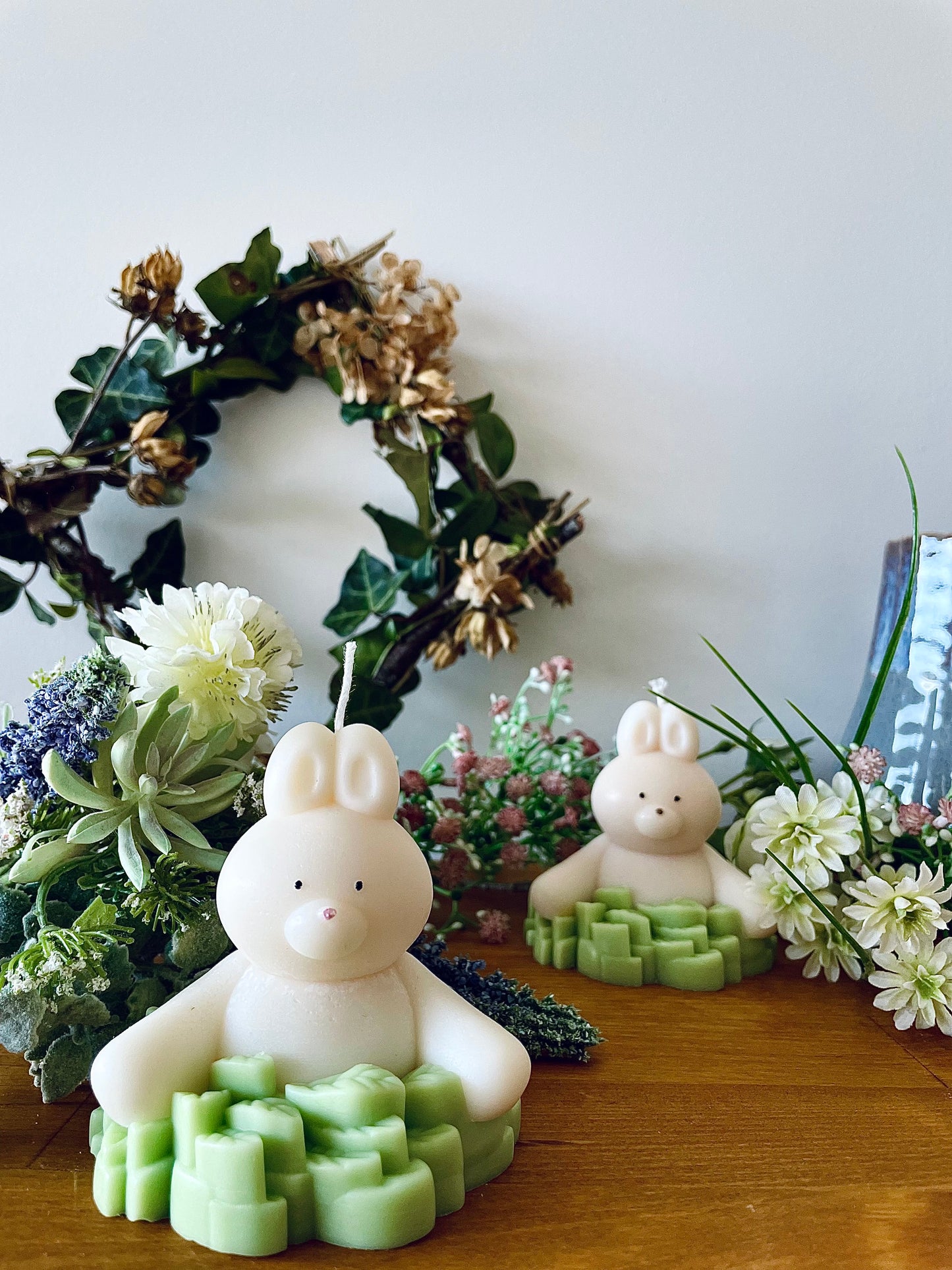 Handgemachte Osterkerze Häschen