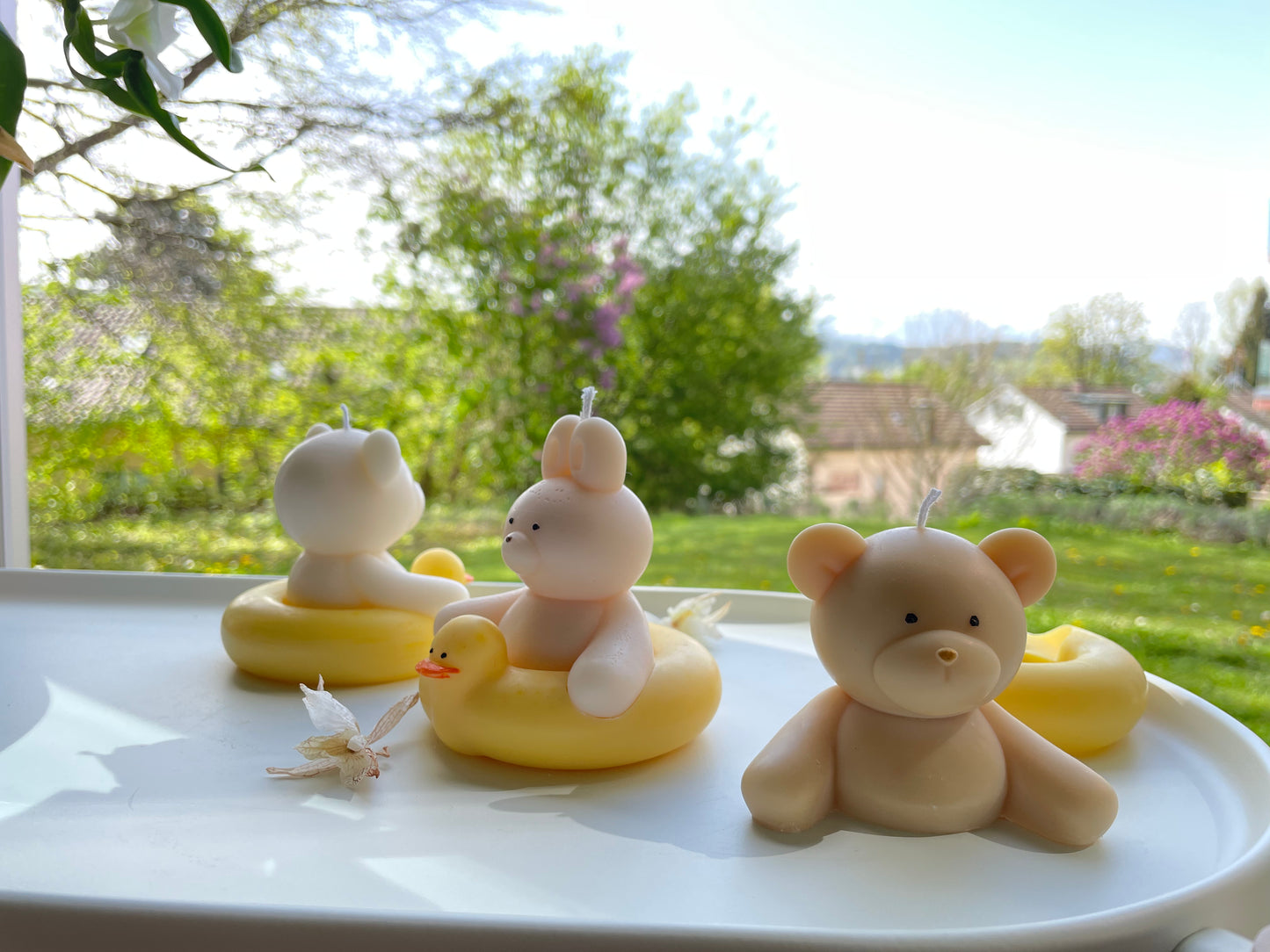 Deko Kerze_Sojawachs bear 4