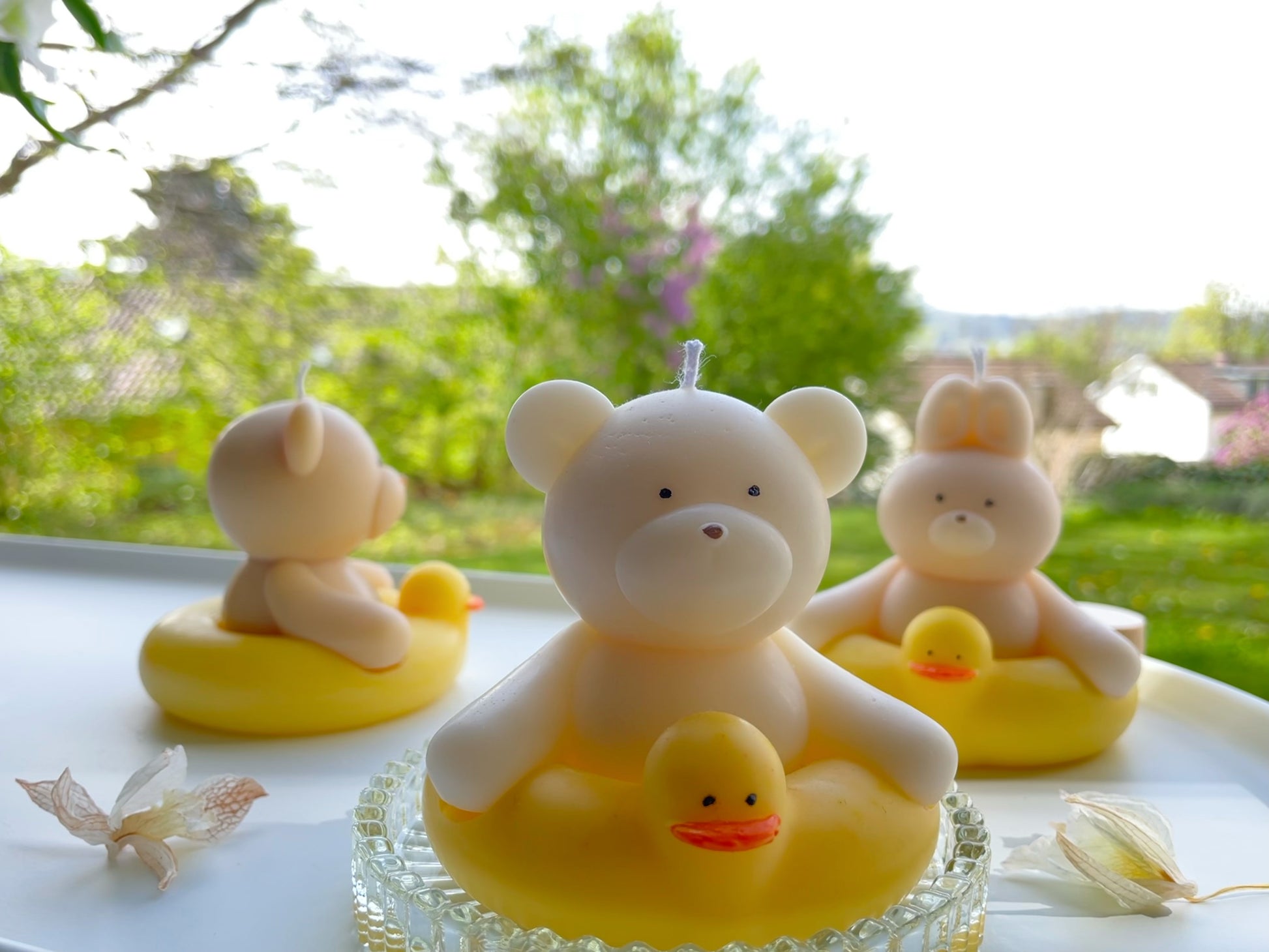 Deko Kerze_Sojawachs bear 3