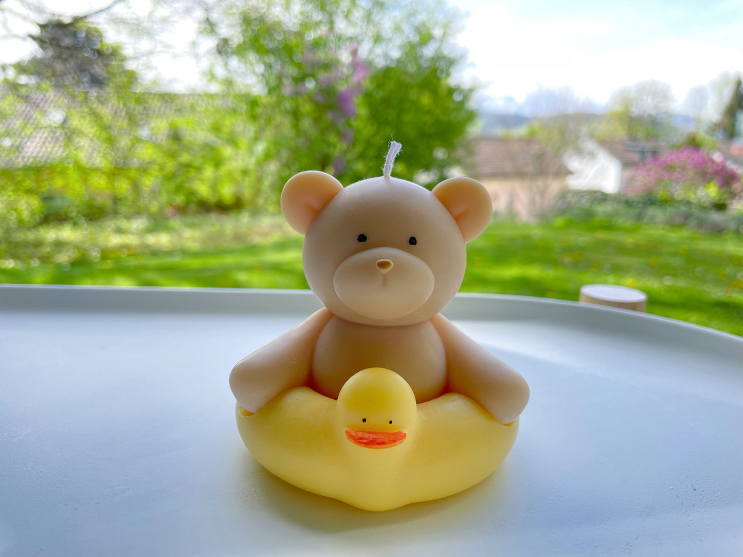 Deko Kerze_Sojawachs bear 5