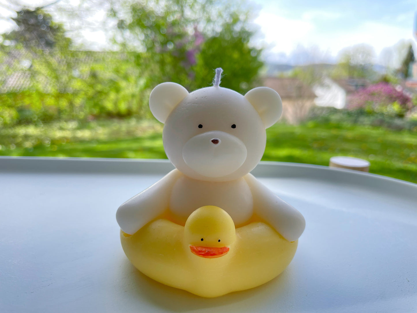 Deko Kerze_Sojawachs bear 6