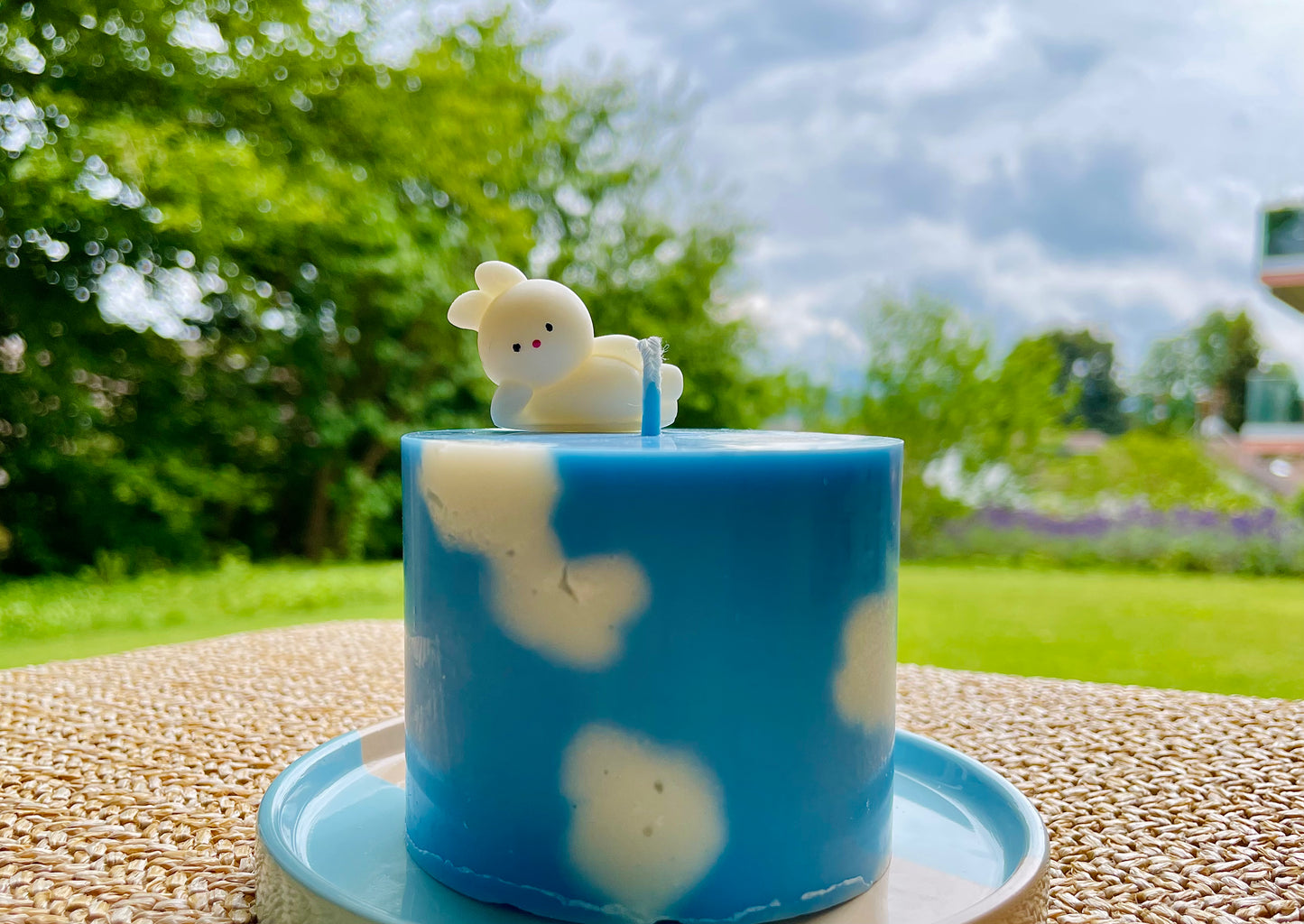 Cloud candle Sojawachskerze 1